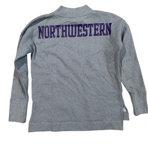 Under Armour Gray Sweatshirt with‎ Northwestern Print Pullover Mockneck
